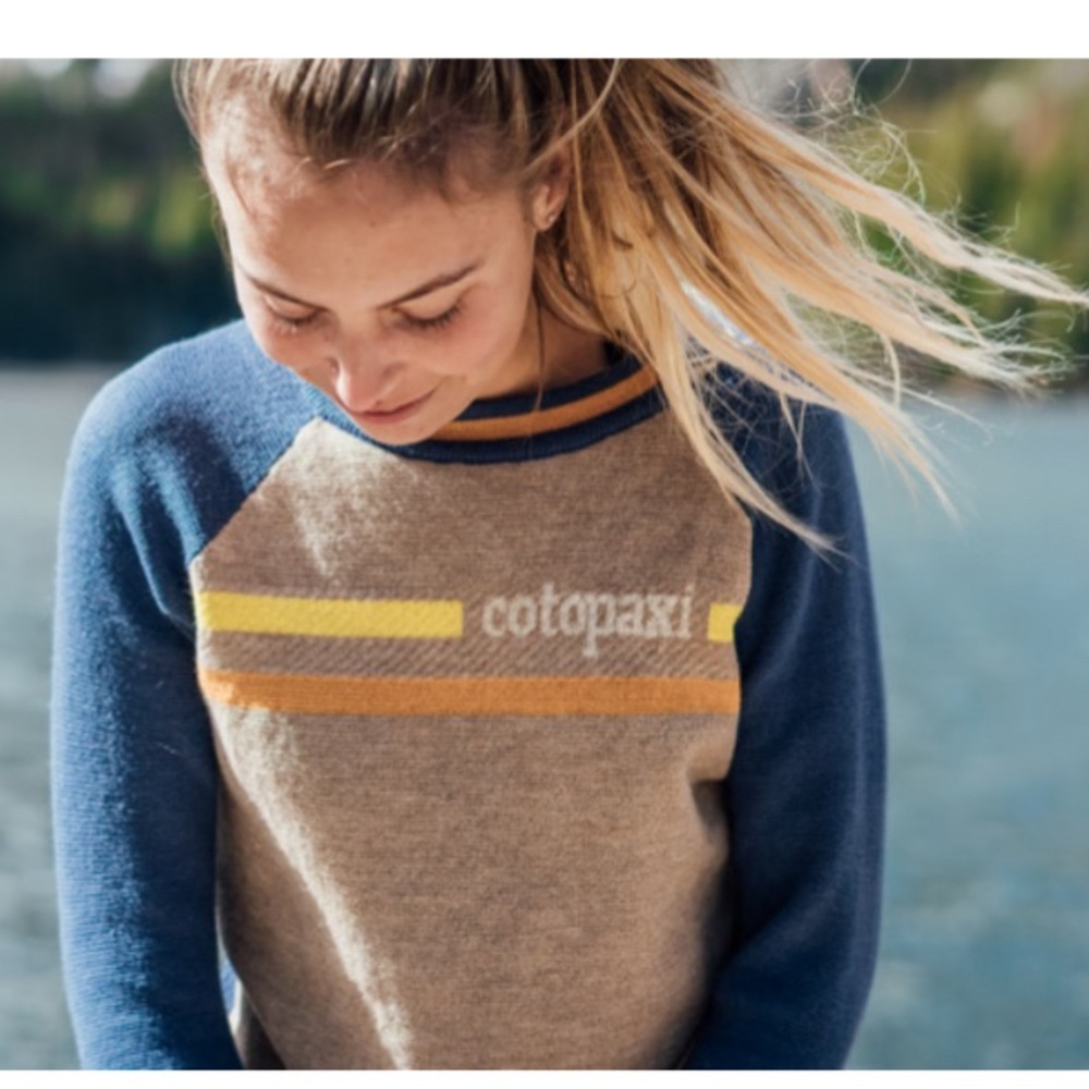 Cotopaxi sweater with mesh back the libre sweater